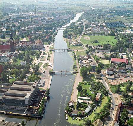 Elblag - Bird's eye view