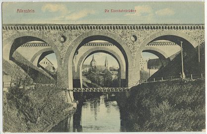 Allenstein - Die Eisenbahnbr�cken
