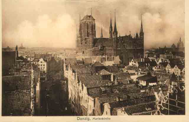 Gda�sk - Ko�ci� Mariacki 1910