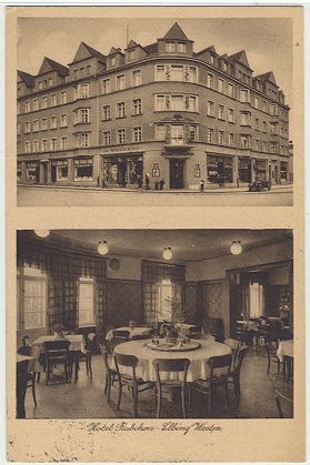 Elbl�g - Hotel Babchen 1933