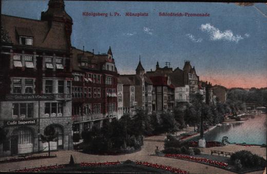 K�nigsberg - M�nzplatz, Schlo�teichpromenade